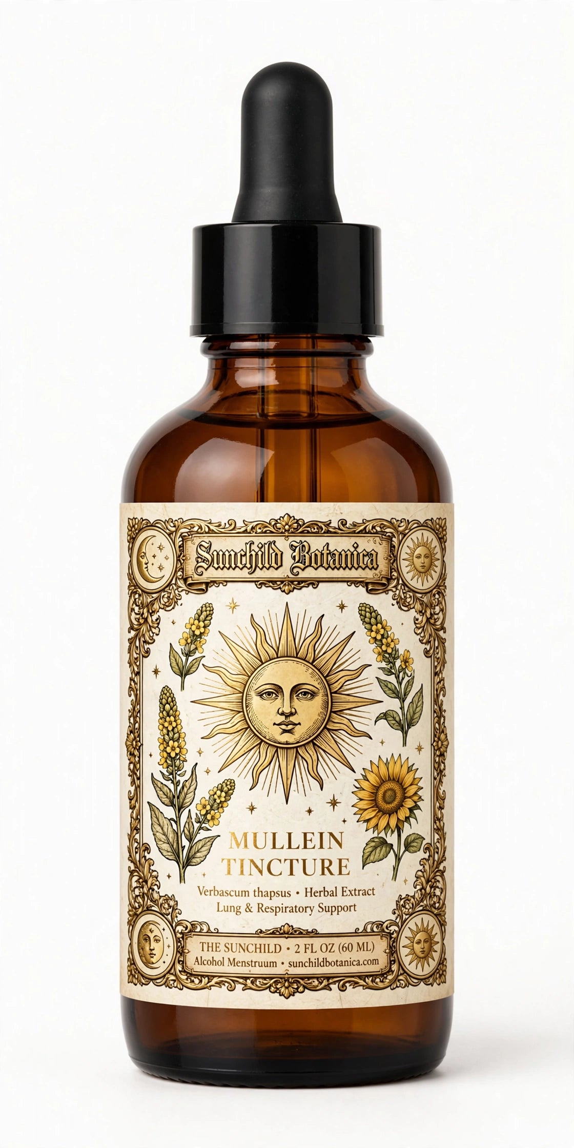 Sunchild Botanica 🌻 MULLEIN TINCTURE - 2 FL OZ (60 ML)